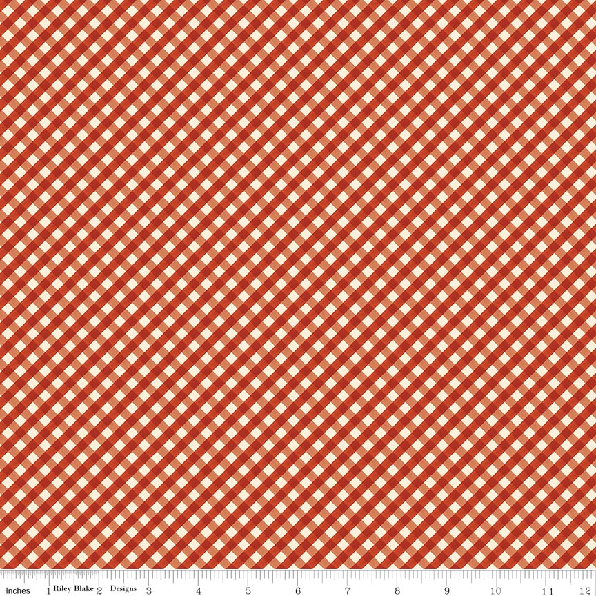 Lil' Farm Friends Gingham Red