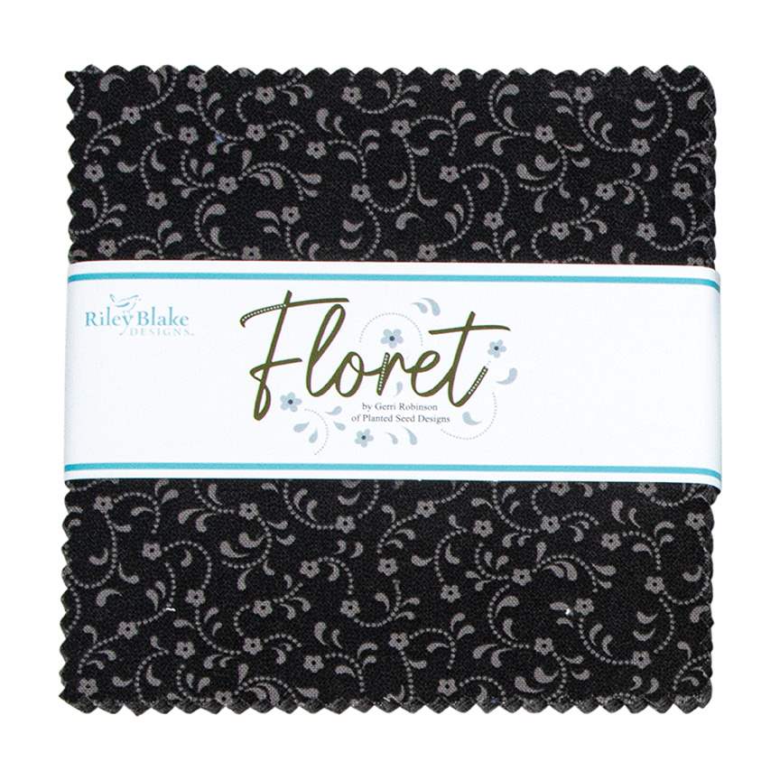 Floret Black 5" Stacker