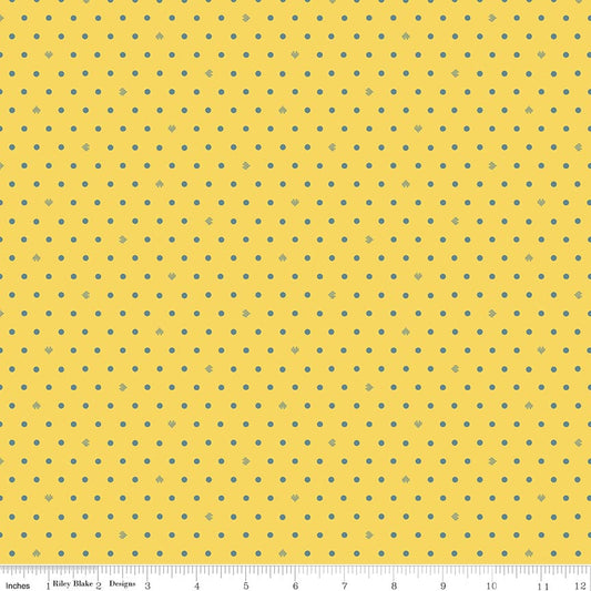 Cotton Nook Dots Yellow