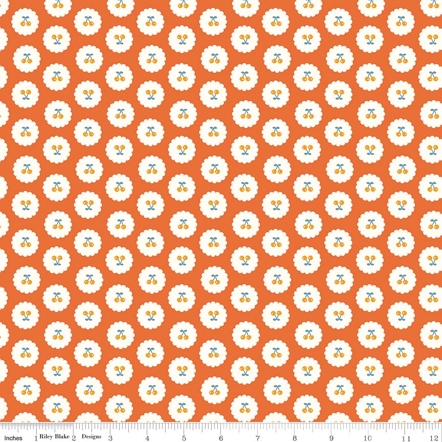 Cotton Nook Cherries Orange