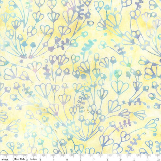 Expressions Batiks Sassy and Tweet Yellow Cream