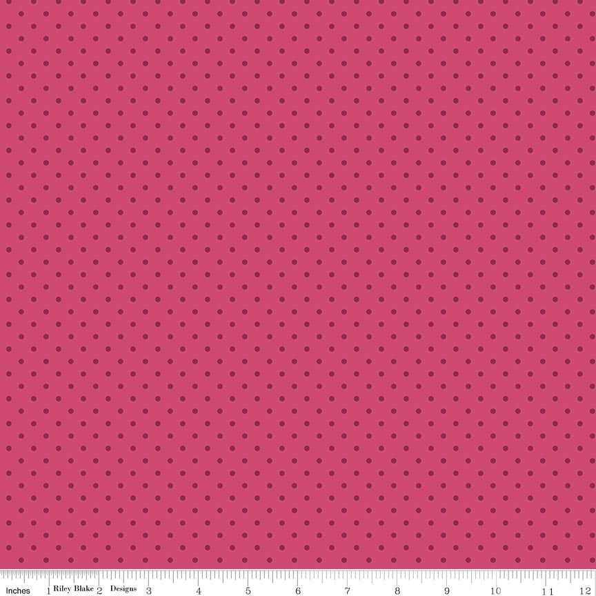 Hydrangeas in the Garden Polka Dots Raspberry Pearl