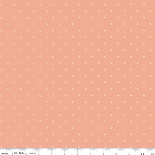 Rose & Violet's Bouquet des Fleurs Dots Peach