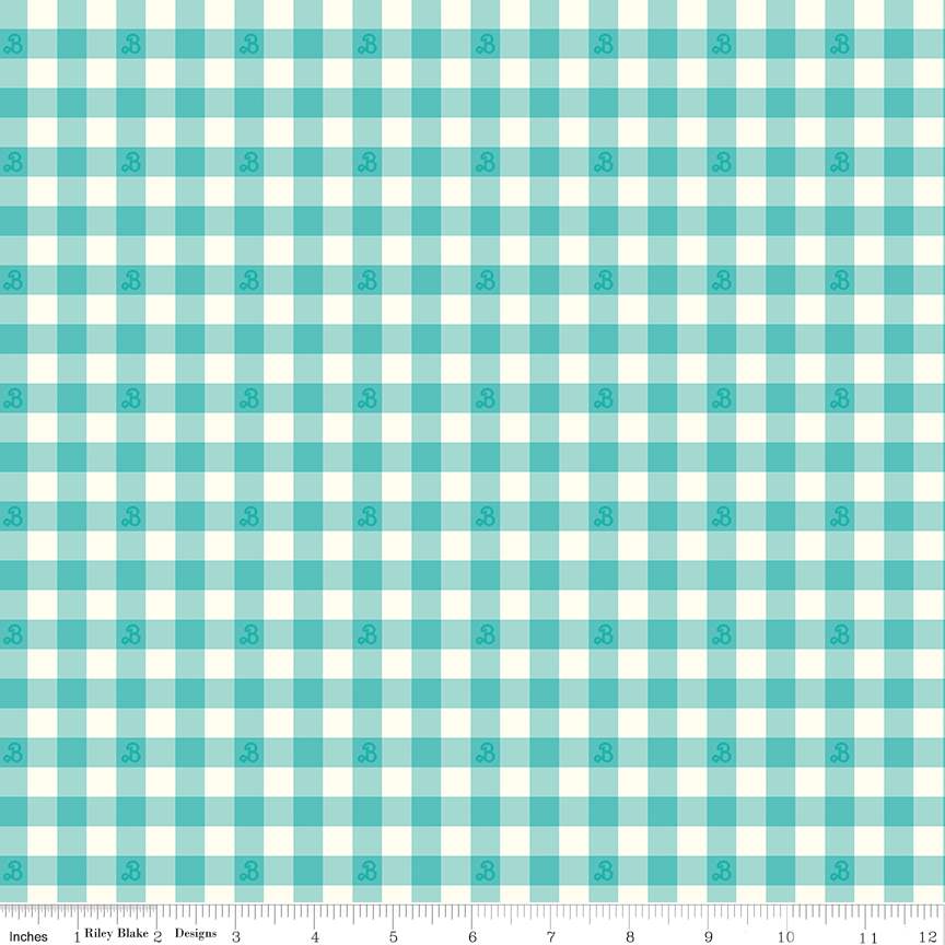 Barbie World Barbie Gingham Teal