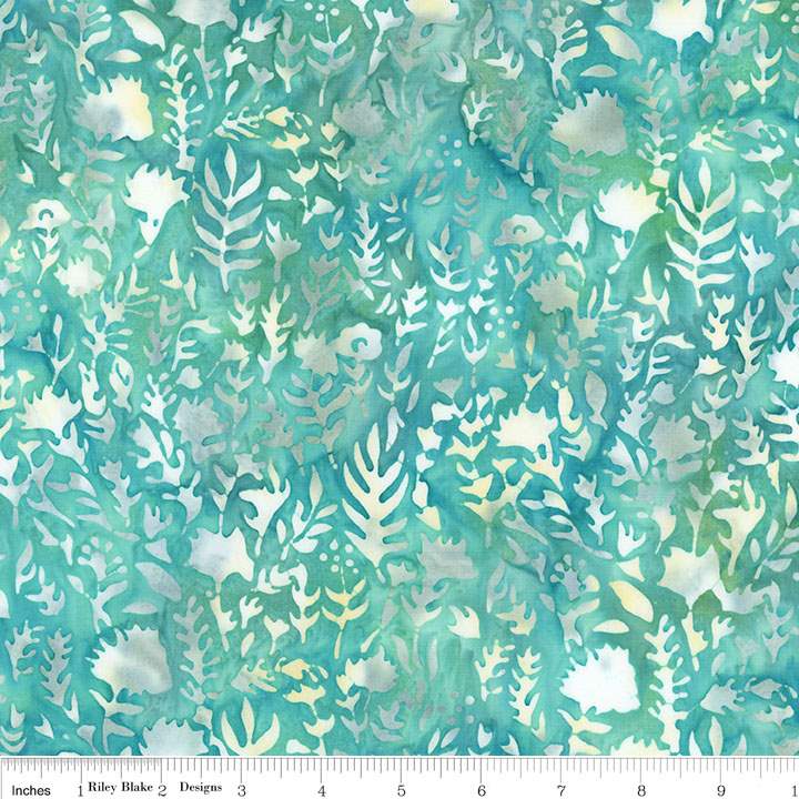 Batiks Floral Grid Pool Party