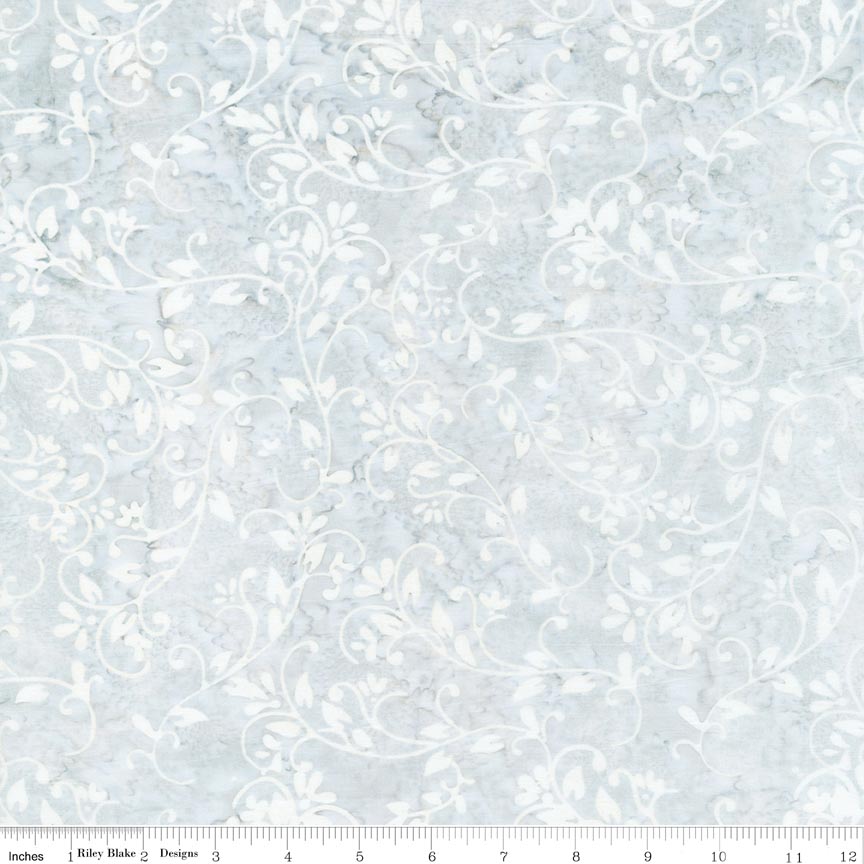 Batiks Elementals Candy Coated Fog Gray