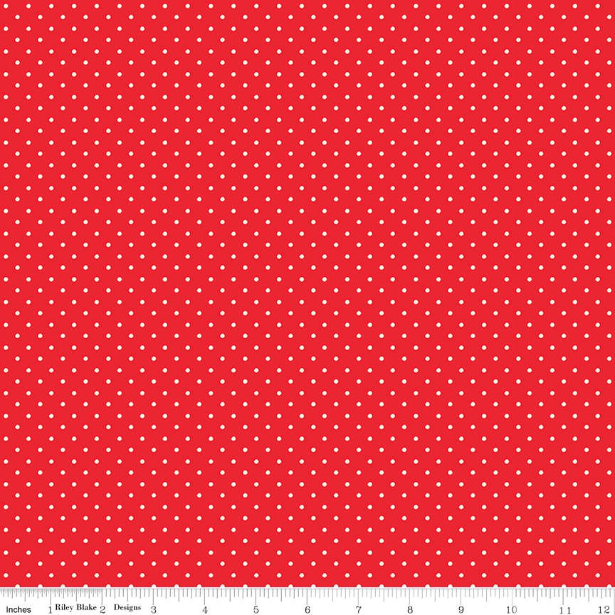 Picnic Florals Dots Red