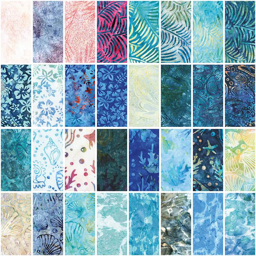 Expressions Batiks Toes in the Sand 2 1/2" Rolie Polie