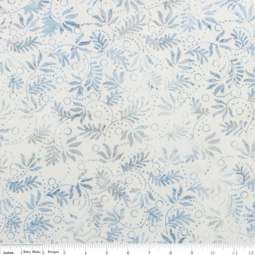 Wide Back Batiks Silver Shores Mystic Skylight
