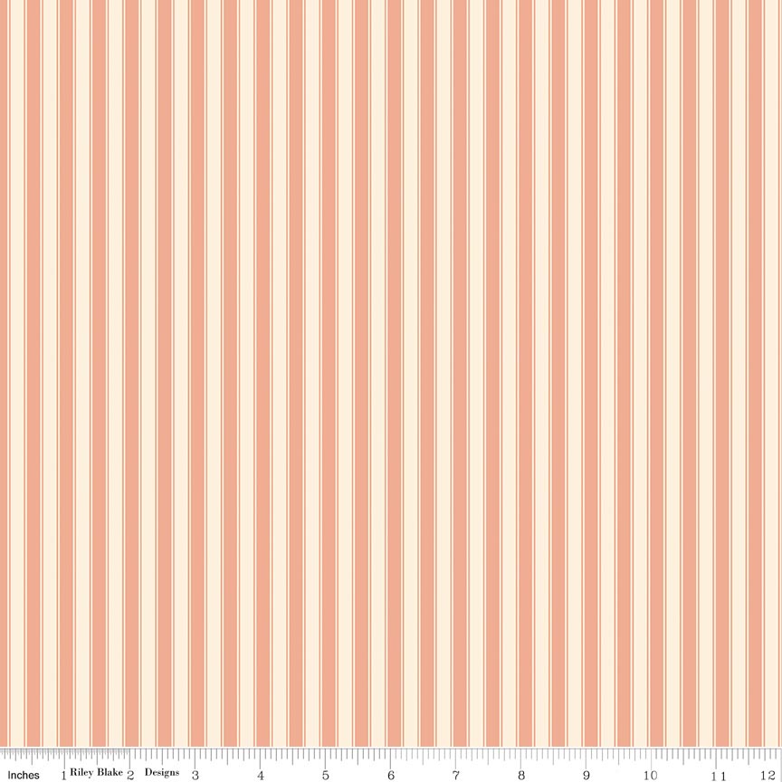 Rose & Violet's Bouquet des Fleurs Stripes Peach
