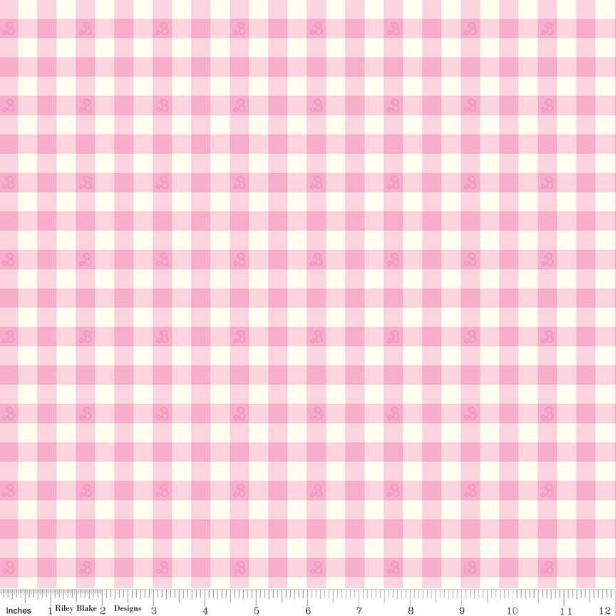 Barbie World Barbie Gingham Pink