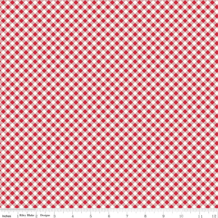 Bee Ginghams Carolyn Red