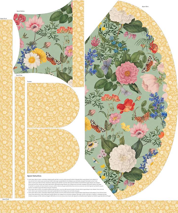 Nature's Portrait Apron Panel