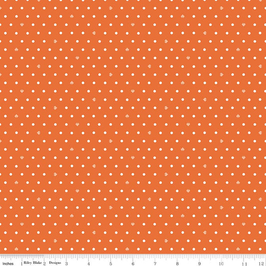 Cotton Nook Dots Orange