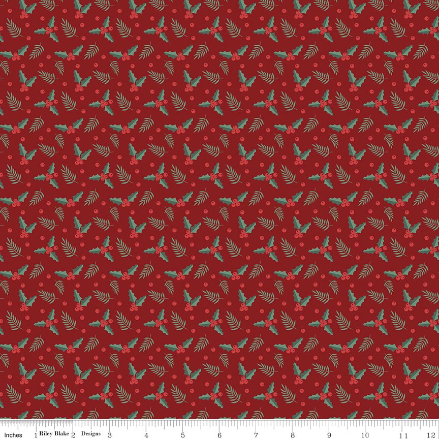 Evergreen Wishes Holly Berries Red