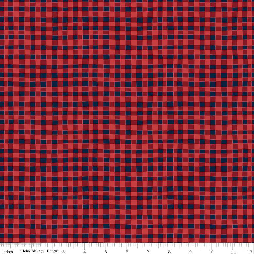 Love You Smore Gingham Red